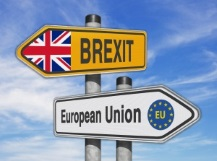 Panneaux signalisation Drapeau RU Brexit Drapeau EU European Union