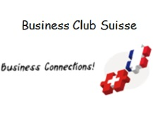 Logo Business Club Suisse -  drapeaux suisse-français