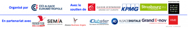 Logos des partenaires de l'évènement - Copyright CCI ALSACE EUROMETROPOLE